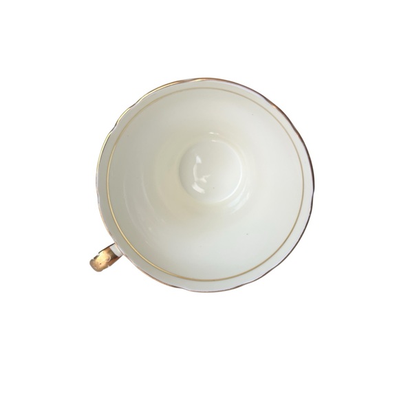 Ainsley Elegant light Pink/ Gold Corset Shape Teacup  and Saucer - Picture 3 of 6